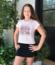 Katie J NYC Girls Bakery Boxy Baby Tee