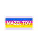 Mazel Tov Happy Stripes Card Accessories Sunny Marshmallow Multi