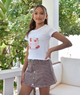 Katie J NYC Girls Cherry Cake Tee Girls Casual Tops Katie J NYC White Y/S (7/8)