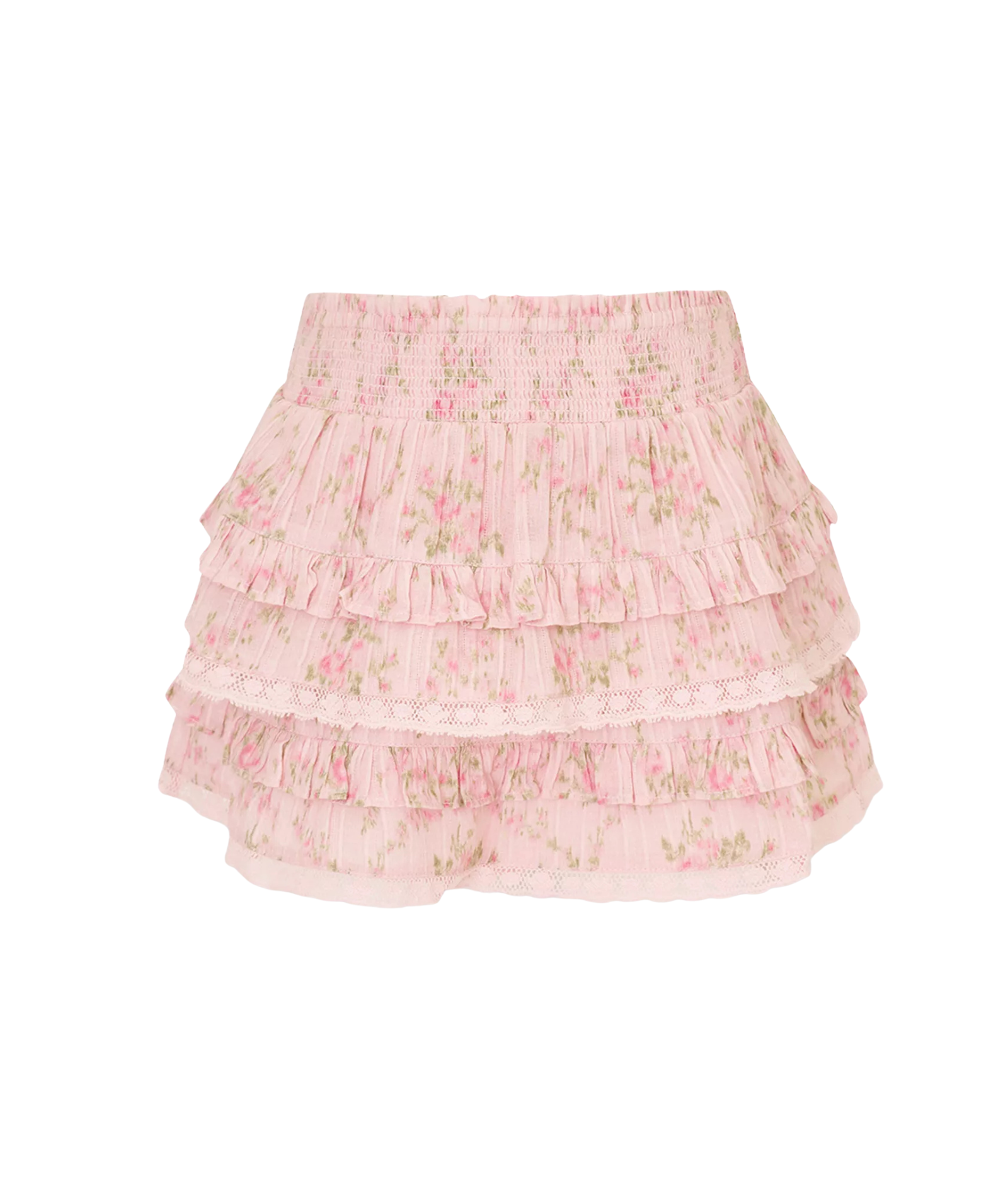 Love Shack Fancy Tween Billie Skirt Spiced Camellia
