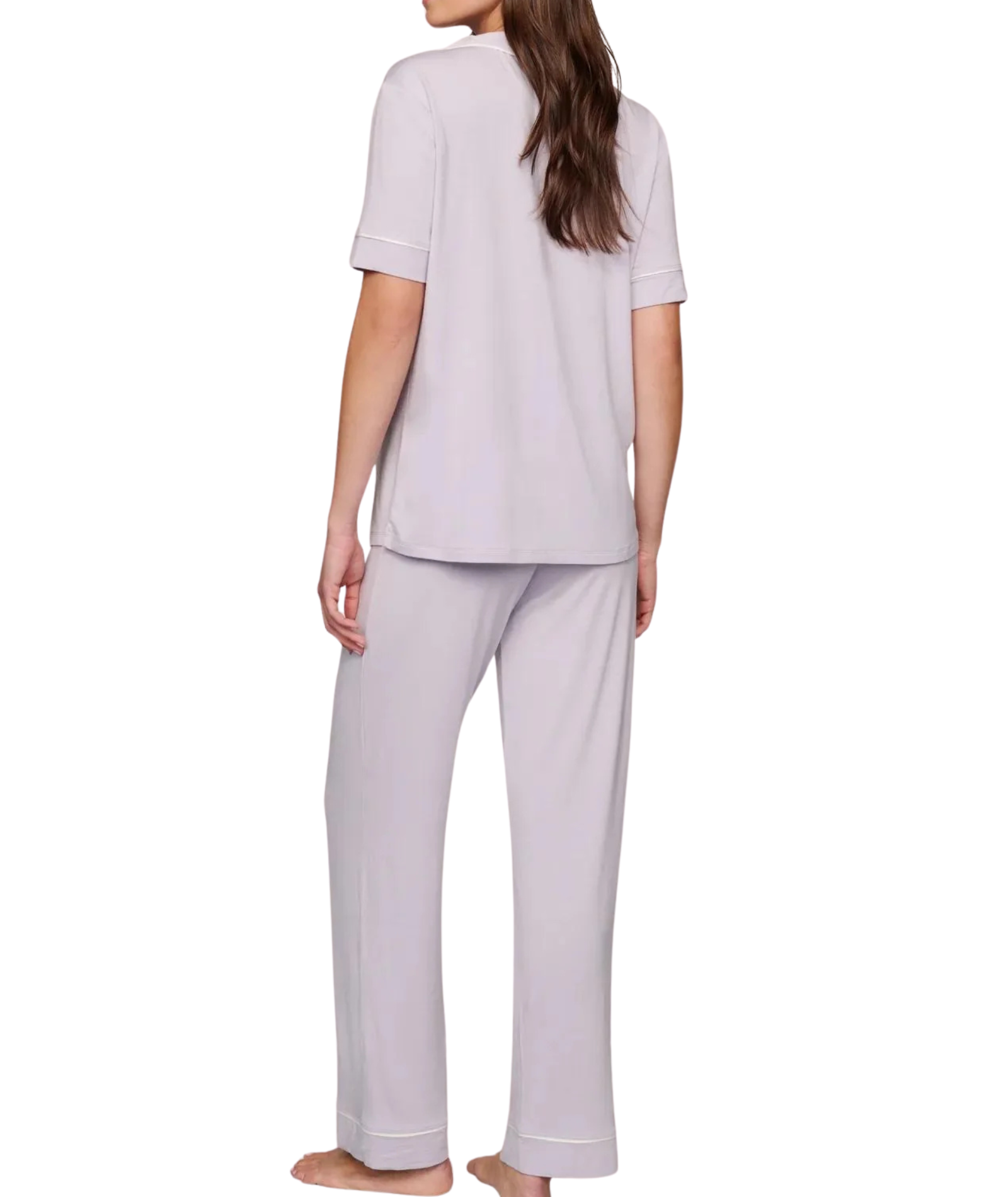 Eberjey Women Gisele Short Sleeve Pants PJ Set Thistle/Ivory Accessories Eberjey