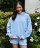 8apart Women Malibu Athletic Club Hoodie Distressed/seasonal womens 8apart Blue Juniors/Women S