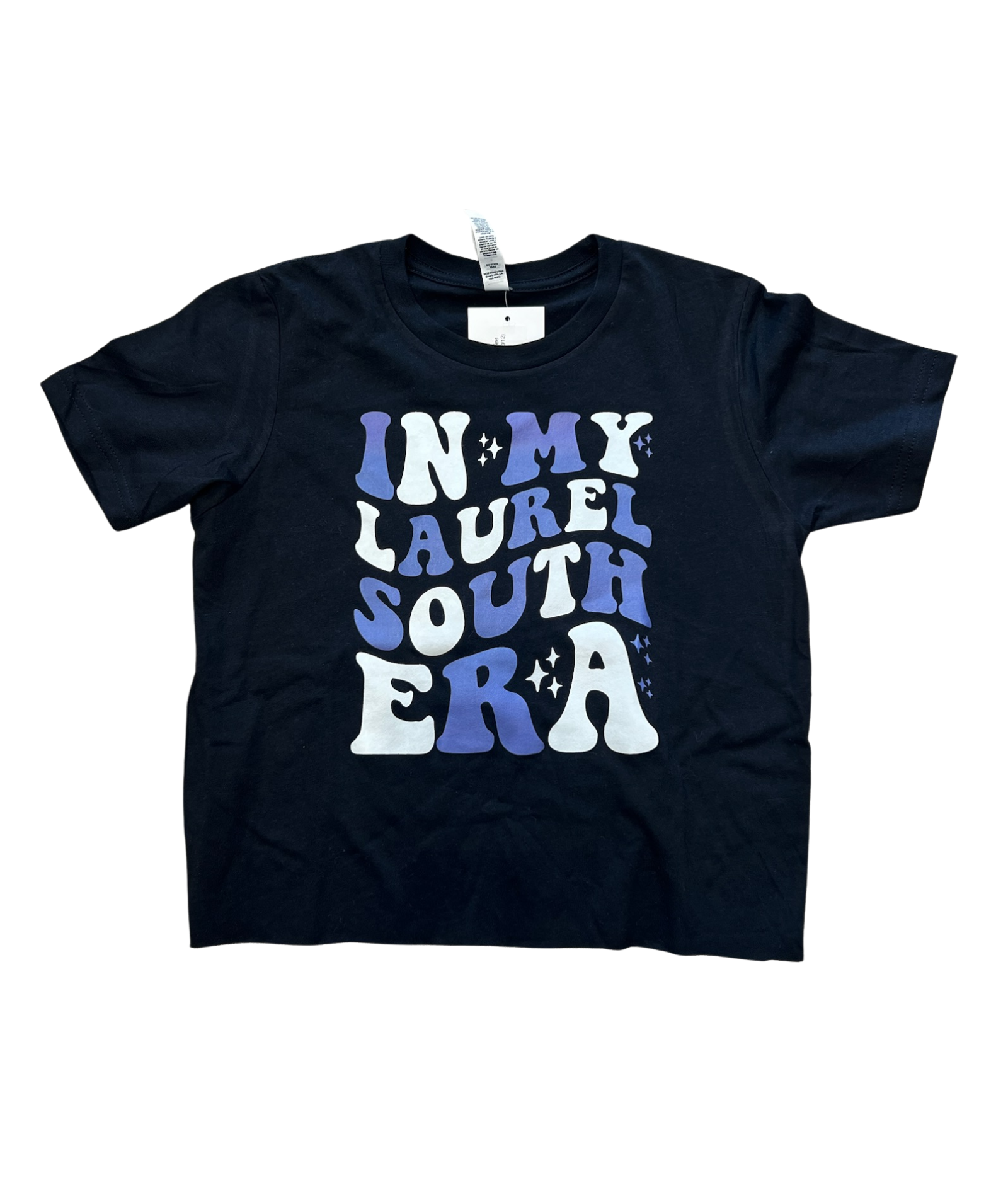 Girls Laurel South Era Black Camp Tee Girls Casual Tops Frankie's Exclusives Black Y/S (6/8)