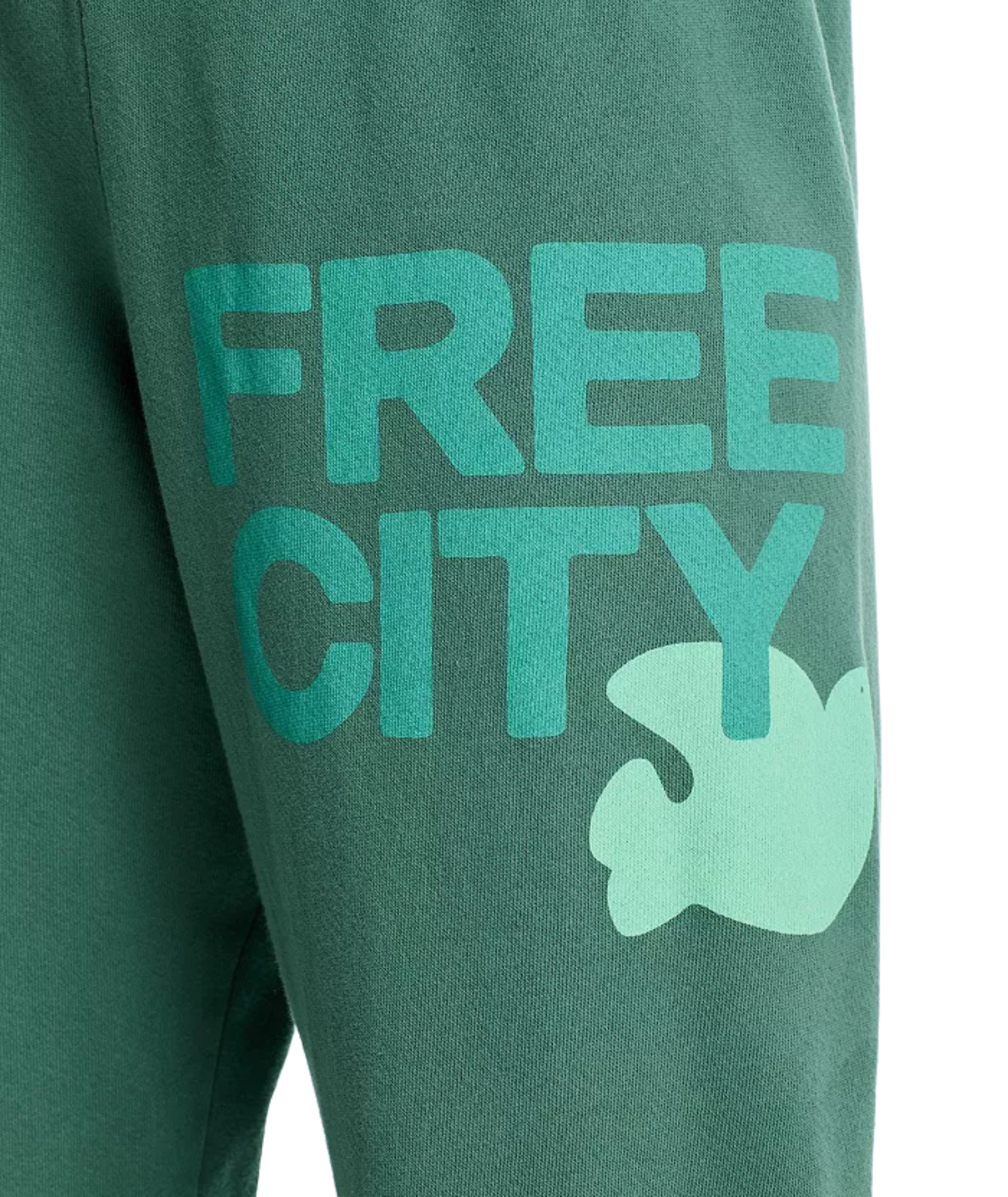 FREECITY Women Large Sweatpants Eat Green Womens Casual Bottoms FREECITY