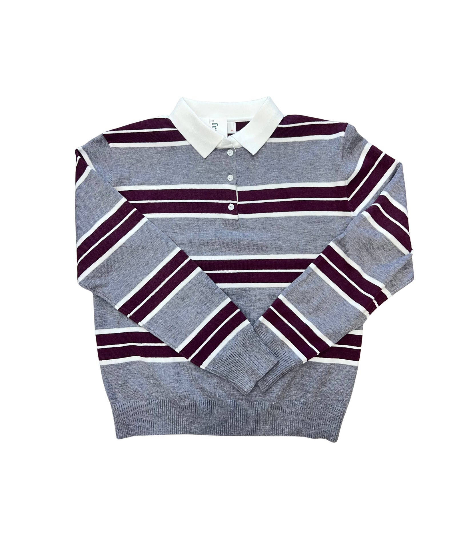 8apart Women Hunter Striped Collar Sweater