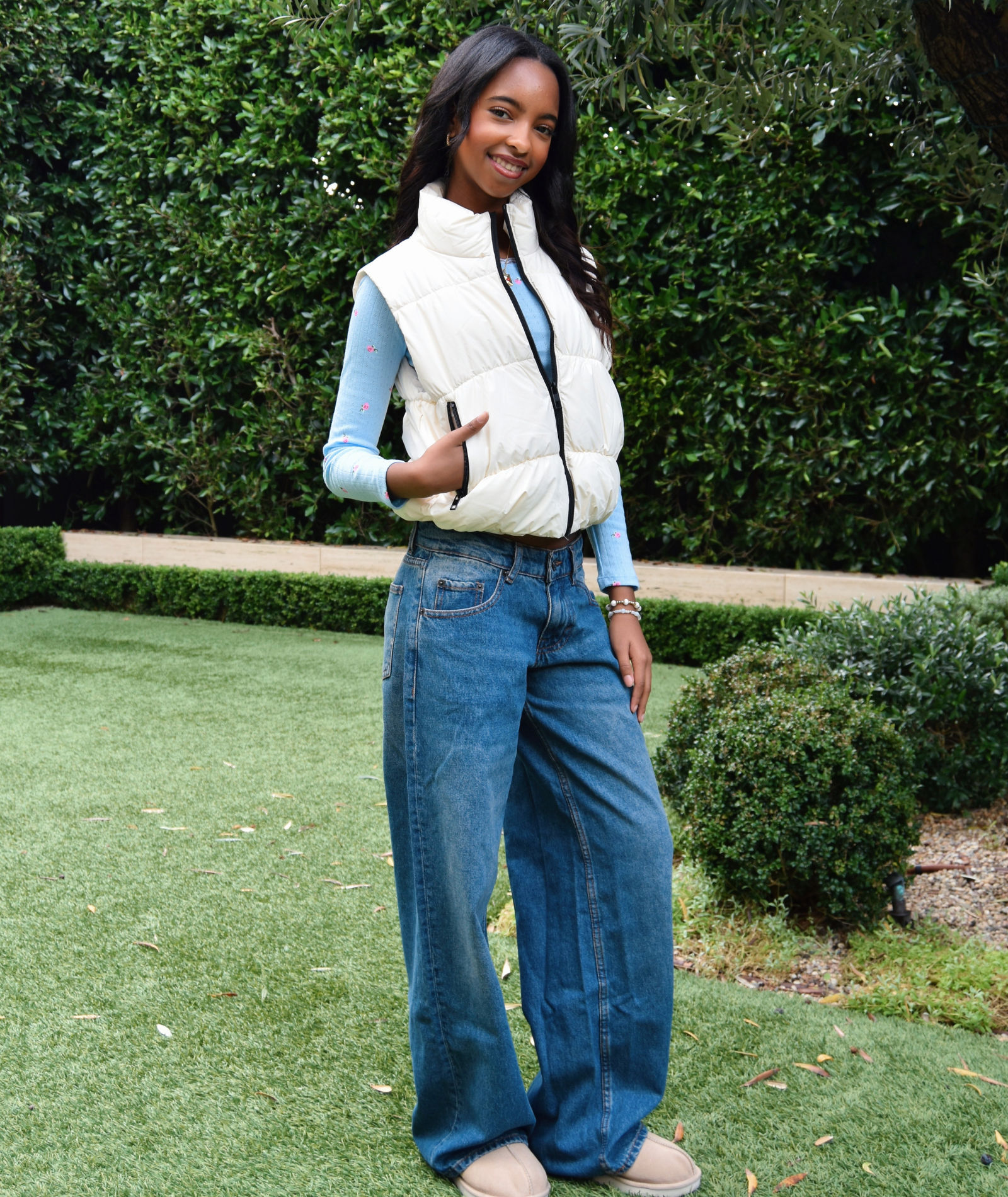 Motel Rocks Women Low Rise Roomy Jeans College Blue Wash Womens Denim Motel Rocks