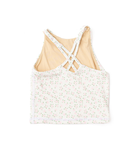 Deb Cottage Floral Pink Tank Distressed/seasonal girls Shade Critters