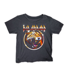 Rowdy Sprout Girls Def Leppard Roar Tee Girls Casual Tops Rowdy Sprout Black Y/S (7/8)