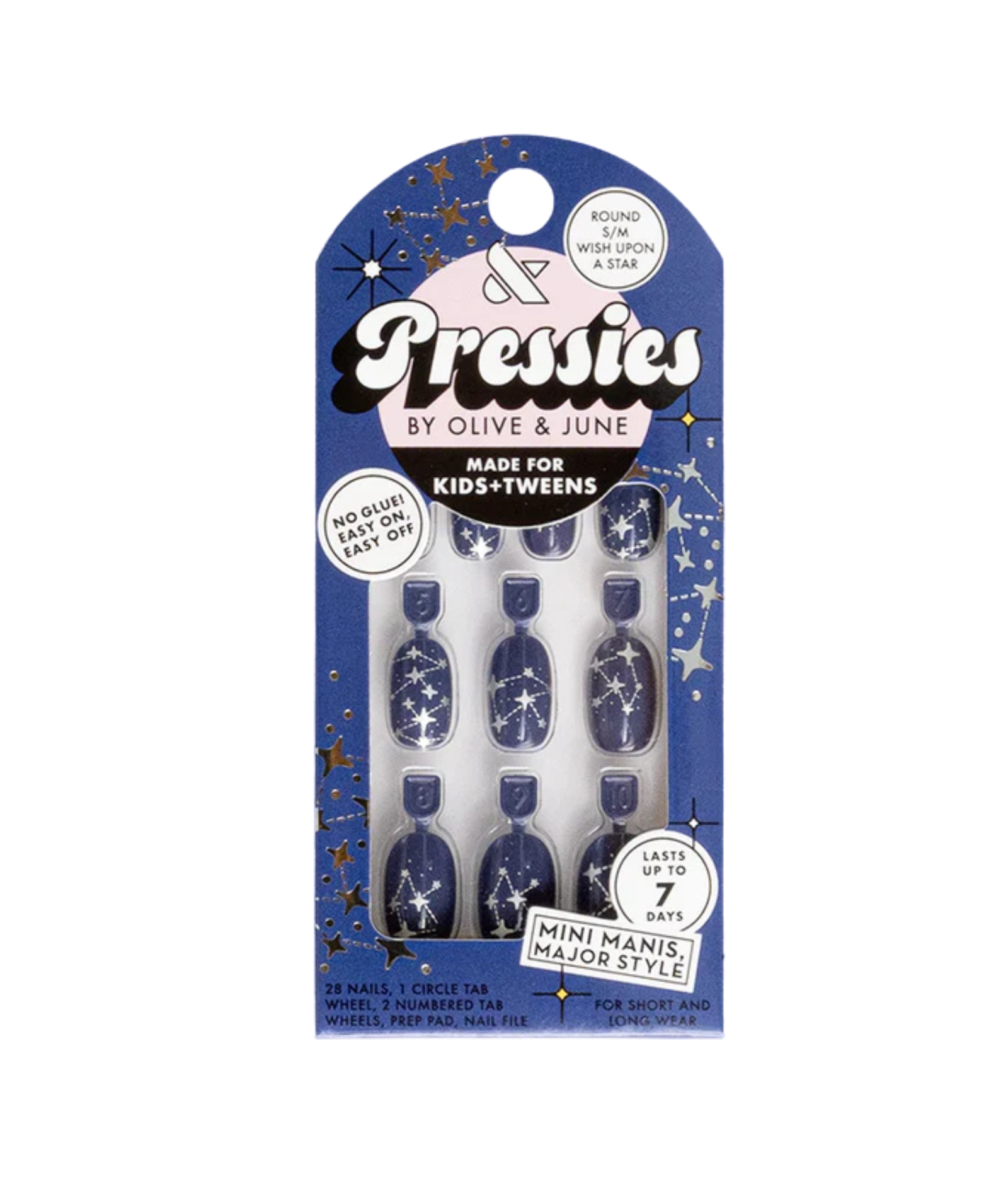 Olive and June Round Pressies Wish Upon a Star Accessories Frankie's Exclusives Multi Y S/M