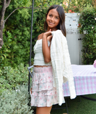 FBZ Girls Carrie Ruffle Line Lace Cardigan Girls Casual Tops FBZ Flowers By Zoe