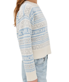 Love Shack Fancy Women Emberly Pullover Winter Haze Womens Casual Tops Love Shack Fancy