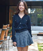 FBZ Girls Marlowe Gabardine Bow Pleated Skort Girls Special Bottoms FBZ Flowers By Zoe Grey Y/6