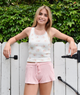 Katie J NYC Girls Brynn Shorts 2 Girls Casual Bottoms Katie J NYC Baby Pink Y/S (7/8)