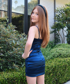 Gold Rush NYC Girls Remmy Satin Like Statement Dress Girls Special Dresses Gold Rush NYC