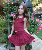 Katie J NYC Girls Dominique Skort Girls Casual Bottoms Katie J NYC