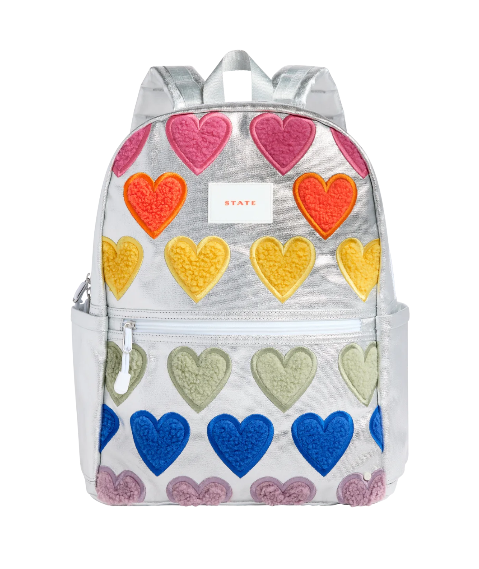 State Bags Kane Double Pocket Backpack Fuzzy Hearts Accessories State bags Multi