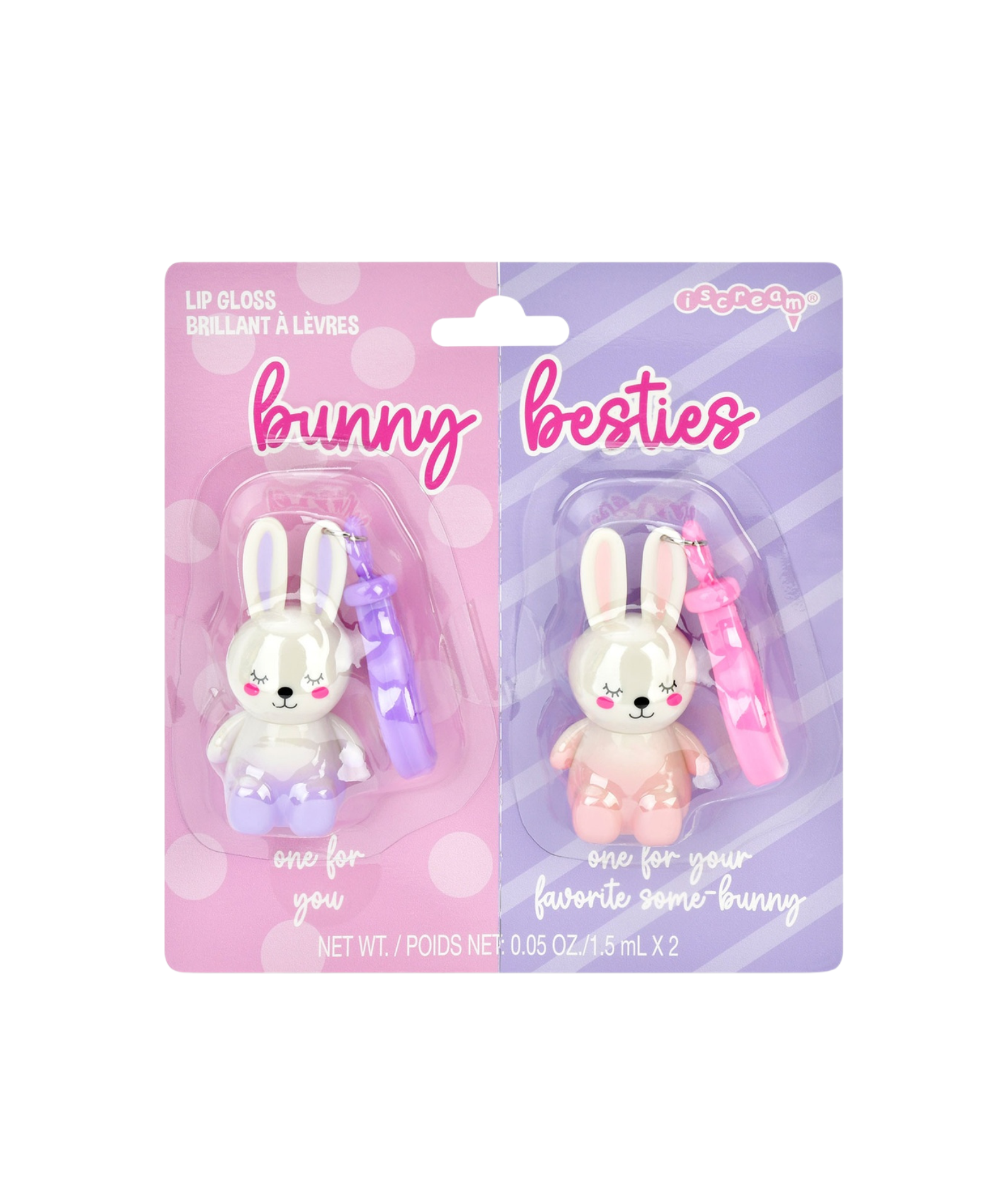 Bunny Besties Lip Gloss Key Chain