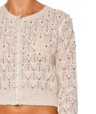 Love Shack Fancy Women Calico Cardigan Ivory Womens Casual Tops Love Shack Fancy