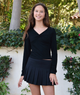 FBZ Girls Clare Lycra Twist Long Sleeve Top