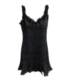 Katie J NYC Girls Mercy Polkadot Dress Girls Casual Dresses Katie J NYC Black Y/S (7/8)