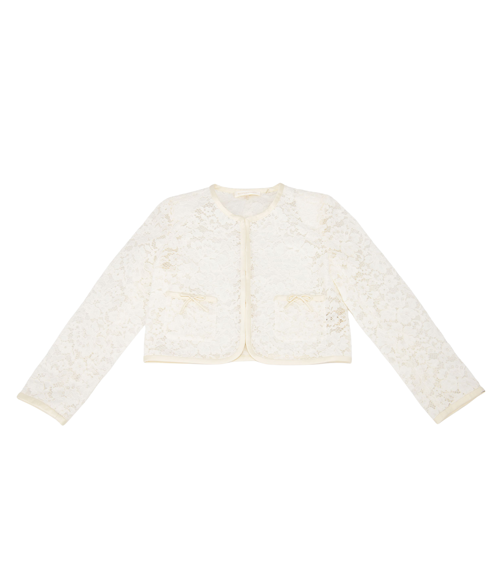 Love Shack Fancy Girls Mini Junetta Jacket Girls Special Tops Love Shack Fancy Ivory Y/S (7/8)