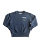 Rowdy Sprout Girls Nirvana Smiley Crew Sweatshirt Washed Black Distressed/seasonal girls Rowdy Sprout Black Y/XS (6X)