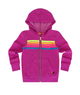Aviator Nation Kids 5 Stripe Zip Hoodie Magenta/Yellow Blue Girls Casual Tops Aviator Nation Pink Y/M (10)