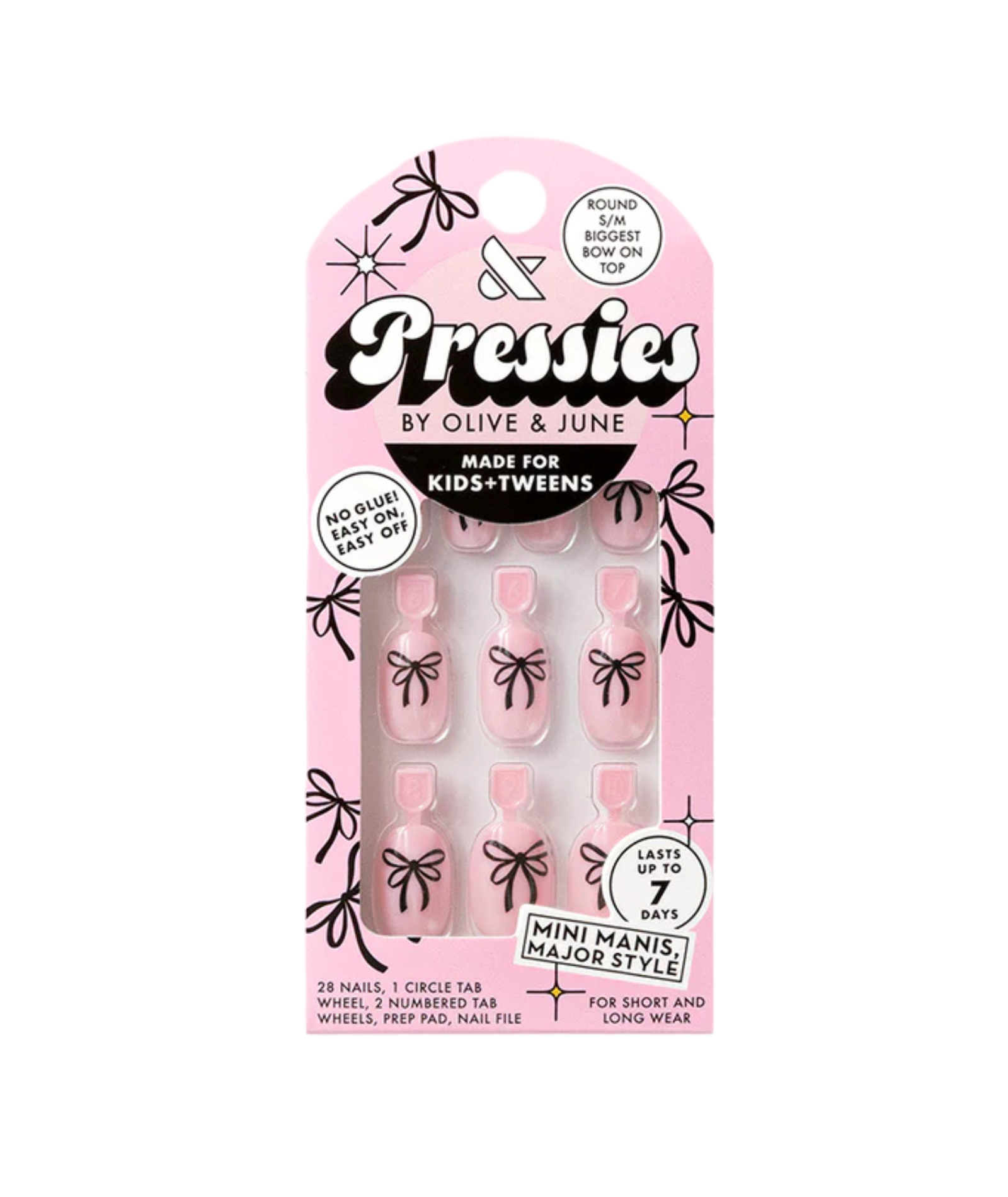 Olive and June Round Pressies Biggest Bow On Top Accessories Frankie's Exclusives Multi S/M