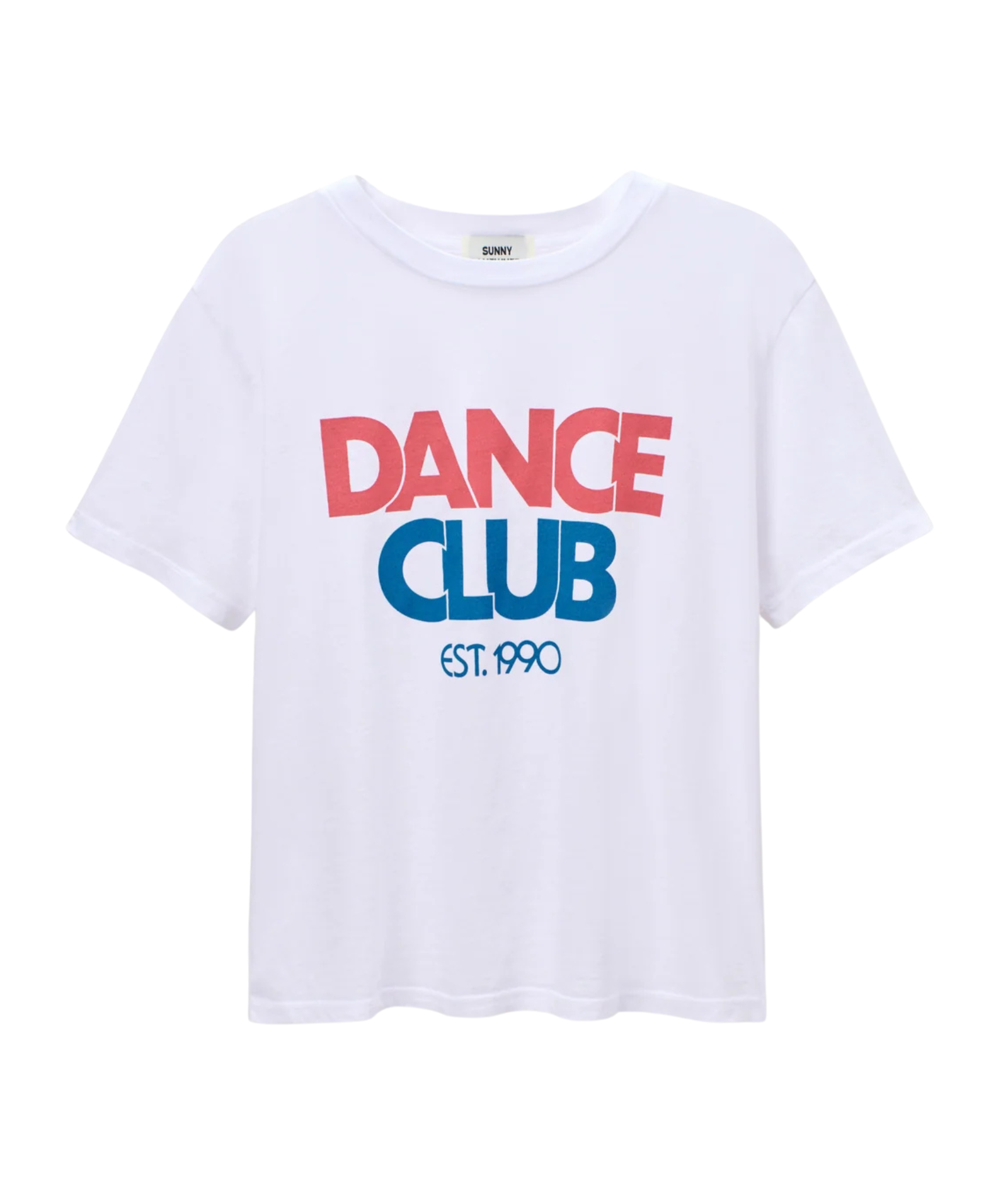 Sunny Somewhere Women Dance Club Everyday Tee Womens Casual Tops Sunny Somewhere White Juniors/Women XS