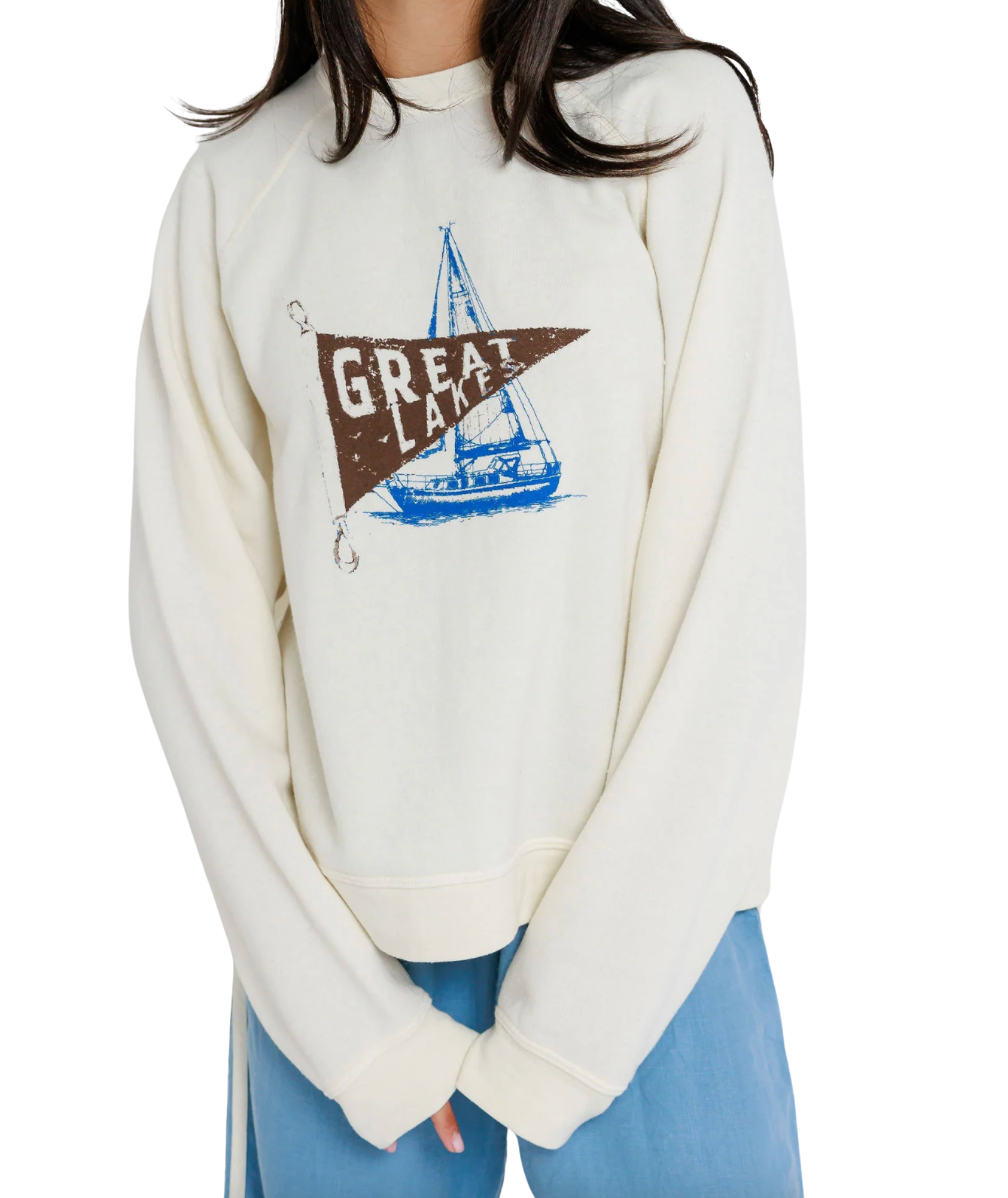 Sunny Somewhere Women Great Lakes Crew Sweatshirt