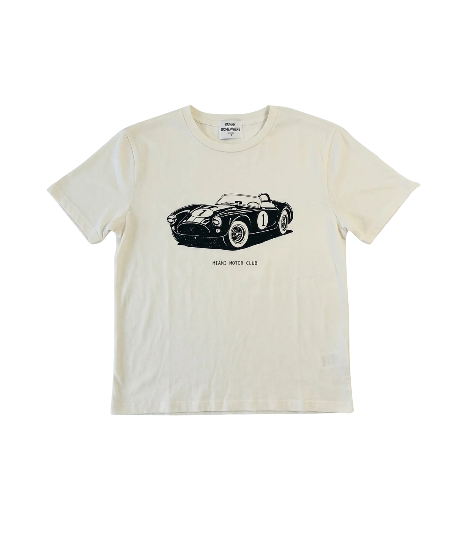 Sunny Somewhere Women Miami Motor Everyday Tee