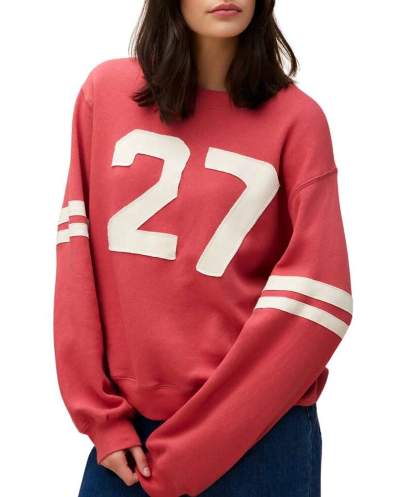 Daydreamer Women 27 Varsity Sweatshirt Womens Casual Tops Daydreamer   