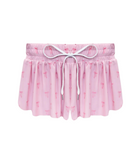 Katie J NYC Girls Pink Bows Farrah Shorts Girls Casual Bottoms Katie J NYC Pink Y/S (7/8)