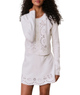 Love Shack Fancy Women Glindy Skirt White Vanilla Womens Casual Bottoms Love Shack Fancy White Juniors/Women XXS
