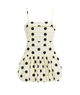 Katie J NYC Girls Black Large Polka Dot Tippy Dress