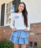 Theme Girls Tiegen American Flag Sweater Girls Casual Tops Theme-NYC