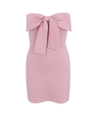 Gold Rush NYC Girls Teddie Bow Dress Girls Special Dresses Gold Rush NYC Pink Y/S (7/8)