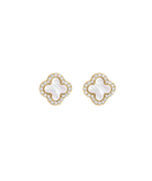 Electric Picks Icon White Studs Jewelry - Trend Electric Picks Gold