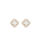Electric Picks Icon White Studs Jewelry - Trend Electric Picks Gold
