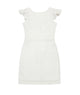 By Debra Girls Milly Flutter Sleeve Sheath Dress Ivory Boucle