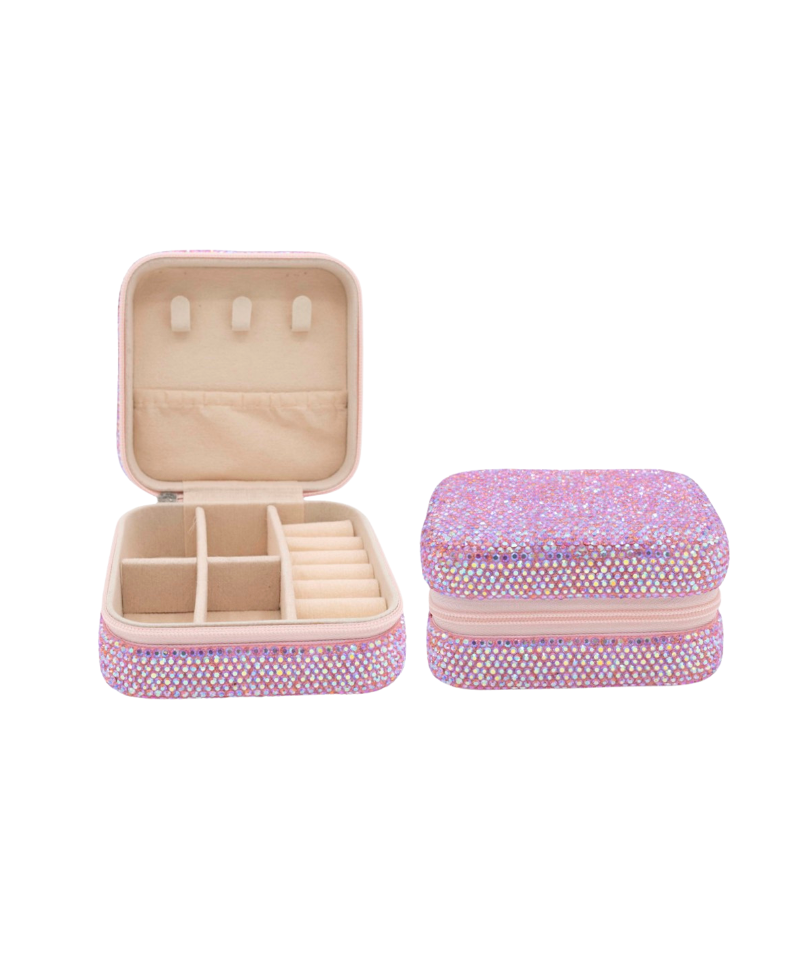 Bari Lynn Full Crystal Jewelry Box Accessories Bari Lynn Pink