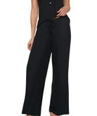 Eberjey Women Dream Rib Wide Leg Pants Womens Casual Bottoms Eberjey Black Juniors/Women XS