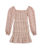 Katie J NYC Girls Cottage Stripe Sheer Laila Dress Girls Casual Dresses Katie J NYC