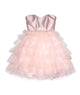 Jovani Girls Barbie Strapless Tiered Tulle Mini Dress Pink Girls Special Dresses Jovani Pink Y/S (7/8)