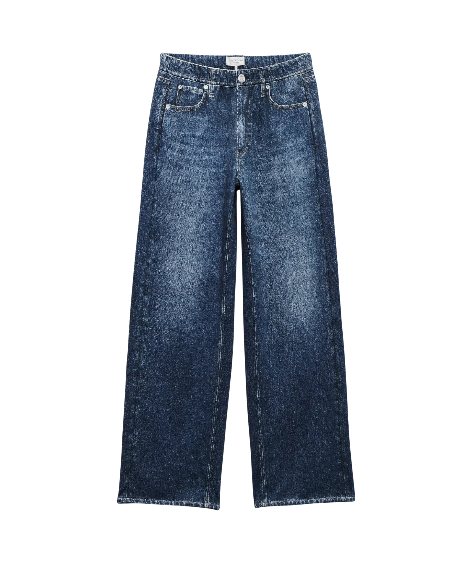 Rag & Bone Women Miramar Terry Wide Leg Pants Petra Womens Denim Rag & Bone