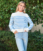 Toni White Striped Sweater Women Distressed/seasonal womens Frankie's Exclusives