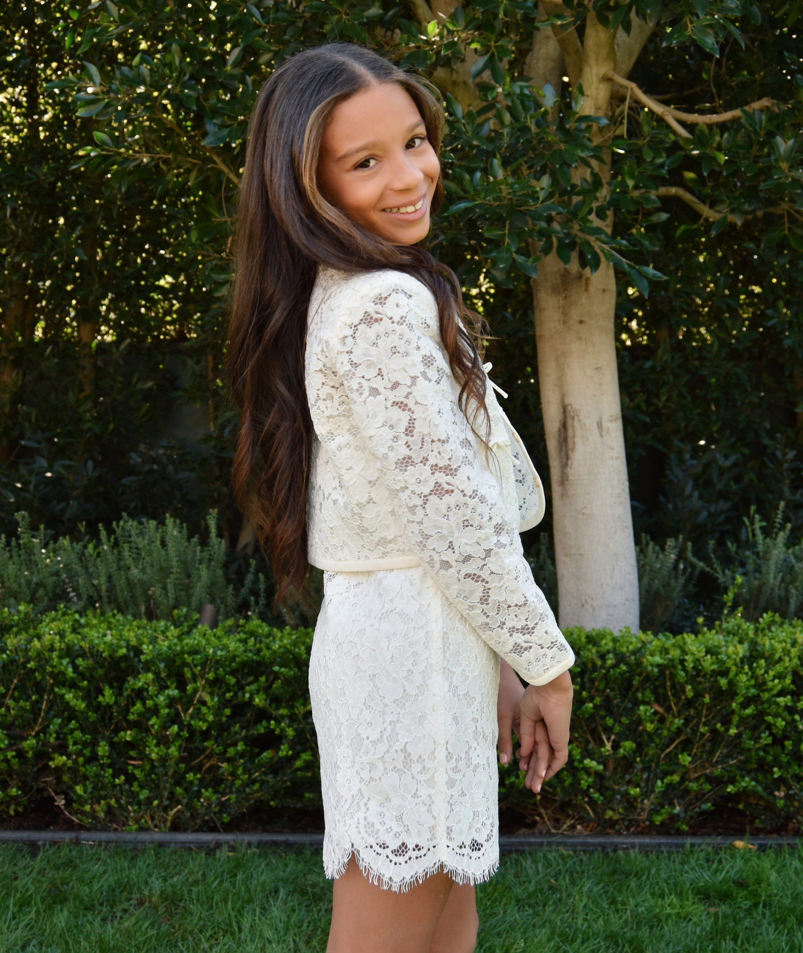 Love Shack Fancy Girls Mini Junetta Jacket Girls Special Tops Love Shack Fancy