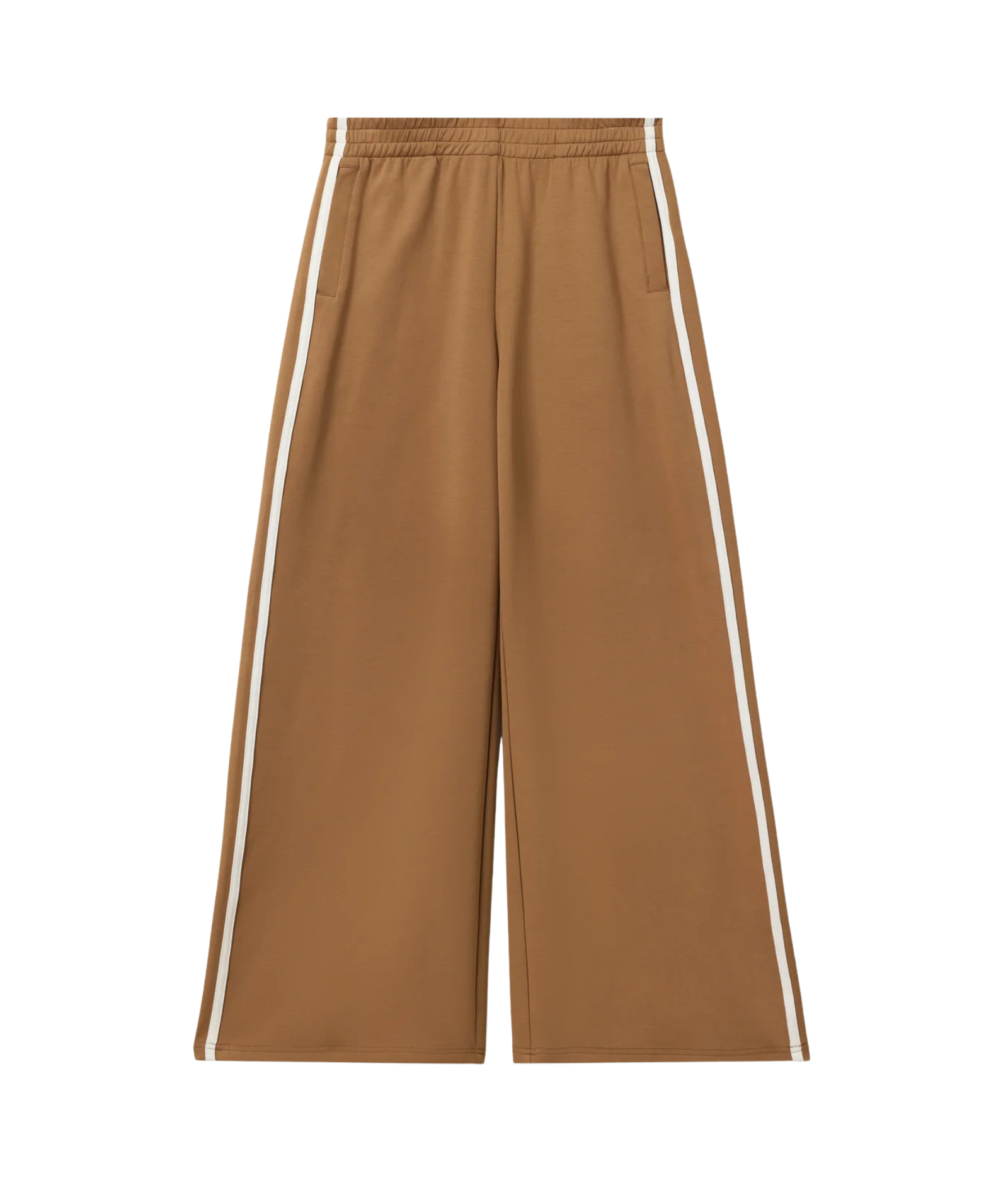 Perfect White Tee Women Mikos Travel Wide Leg Sweatpants