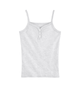 Katie J NYC Girls Hailey Henley Cami Girls Casual Tops Katie J NYC Light Heather Grey Y/S (7/8)