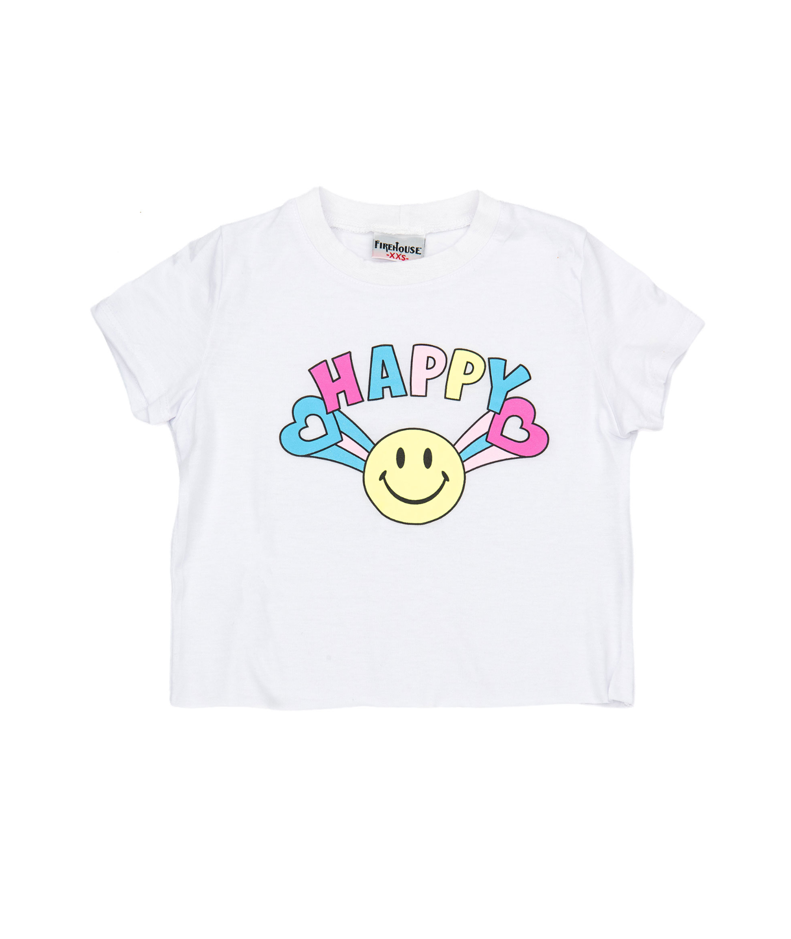 Firehouse Girls Happy Burst Tee Girls Casual Tops Firehouse White Y/4